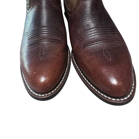 Mens ARIAT Western Leather Cowboy Boots Size 10 - Picture 7 of 11